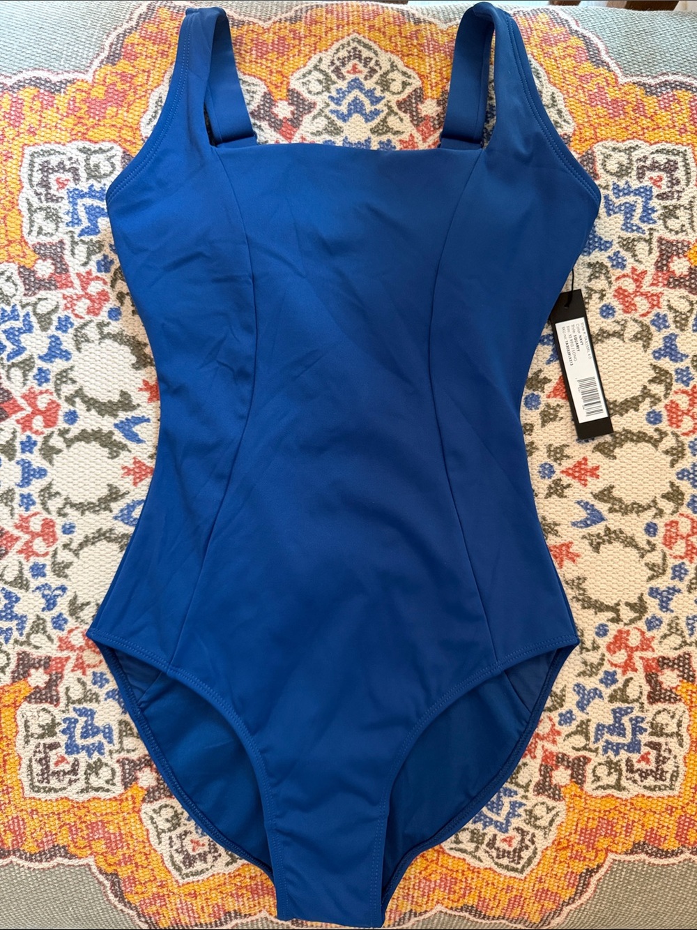TA3 Squarey One Piece Swimsuit Navy XS Regular NWT